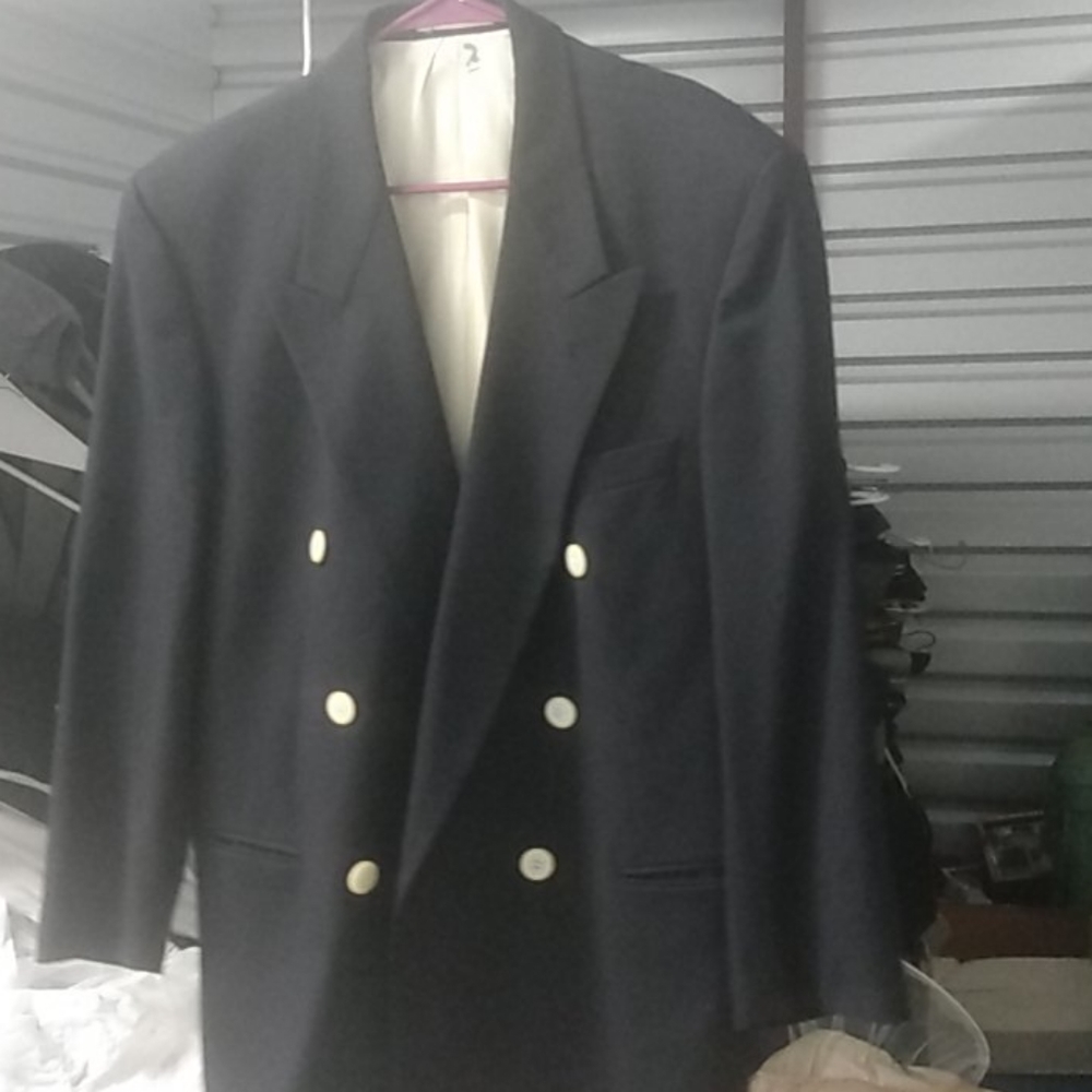 Alan Lebow for Hartz 6 button double breasted coat